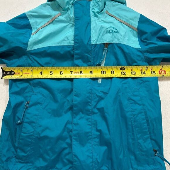 L.L.Bean Kids’ Teal Rain Jacket – Size S4 - Picture 5 of 6
